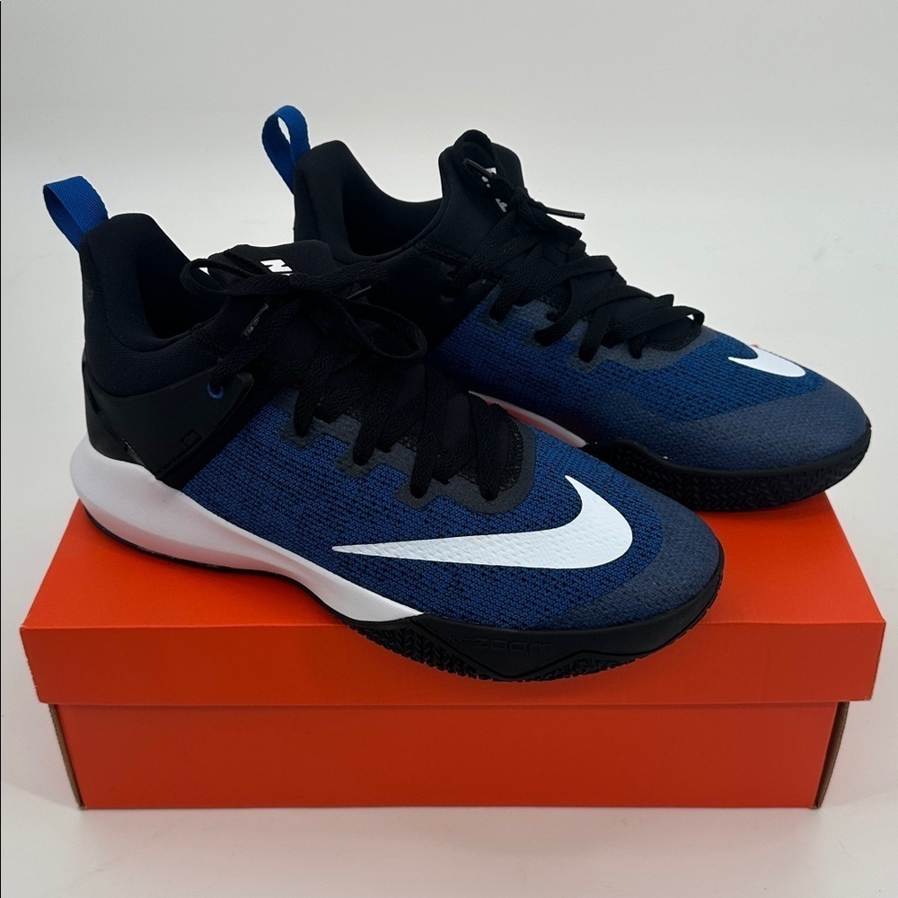 Nike Black and Blue Zoom Shift Sneakers Men's Size 10 New In Box